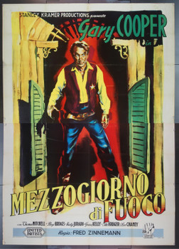 HIGH NOON (1952) 23301 Original Italian 79x55.  Fine Plus.