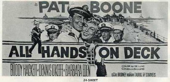 ALL HANDS ON DECK (1961) 14207 20th Century Fox Original Twenty Four Sheet Poster.  9x20 feet.  Printed on 12 panels.  Fine Plus.