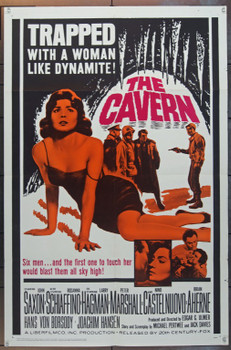 CAVERN, THE (1965) 11992 20th Century Fox One Sheet   27x41  Folded.  Fine Condition.