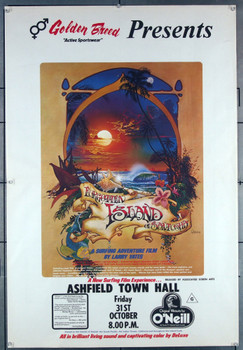 FORGOTTEN ISLAND OF SANTOSHA (1974) 10918 Movie Poster (27x40) Surfing Film from Australia Santosha Productions Original Australian 27x40 Poster Very Fine Never Folded