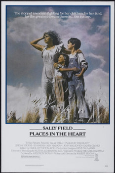 PLACES IN THE HEART (1984) 322 Movie Poster  Sally Field  Gennie James  Yankton Hatten   Robert Benton Original Tri-Star One Sheet Poster   Rolled   27x41   Very Fine to Near Mint