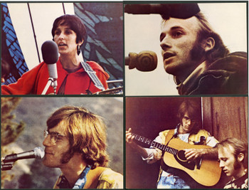CELEBRATION AT BIG SUR (1971) 4919 Movie Posters  Joan Baez  Stephen Stills  John Sebastian   Baird Bryant  Jophanna Demetrakes Original 20th Century-Fox Group Of Four Oversized Color Stills (10x14).  Fine Condition.