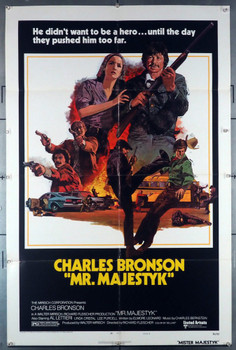 MR. MAJESTYK (1974) 5054 Original United Artists Style B One Sheet Poster (27x41).  Folded.  Very Fine Condition.
