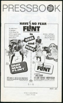 IN LIKE FLINT (1967) 25340 20th Century Fox Double Feature Pressbook   9x14  Fine Plus