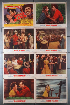 ROSE MARIE (1954) 5958 MGM Original Lobby Card Set  11x14  8 cards  Very Fine Condition