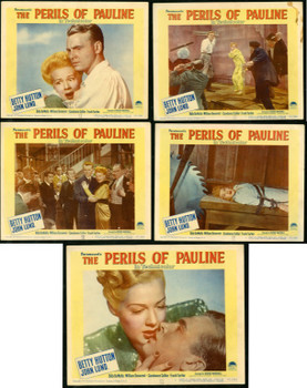 PERILS OF PAULINE, THE (1947) 9828 Paramount Pictures Original Scene Lobby Cards (11x14) 5 Cards  Various Conditions  Good to Very Fine