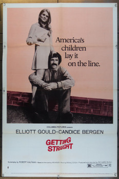 GETTING STRAIGHT (1970) 4036 Original Columbia Pictures One Sheet Poster (27x41).  Folded.  Fine Condition.