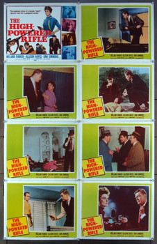 HIGH-POWERED RIFLE, THE (1960) 8981 20th Century Fox Original Lobby Card Set (11x14) Eight Cards  Very Fine Condition