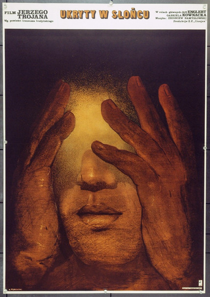 HIDDEN IN THE SUN (1980) 22294 Original Polish Poster (27x38).  Pagowski Artwork.  Folded.  Very Fine.