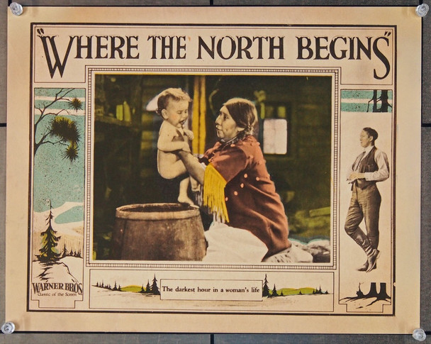 WHERE THE NORTH BEGINS (1923) 25731 Movie Poster Warner Brothers Original Scene Lobby Card  11x14  Very Fine