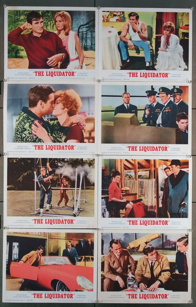 LIQUIDATOR, THE (1965) 16692 MGM Original U.S. Lobby Card Set   Eight 11x14 Cards   Very Good to Fine Condition