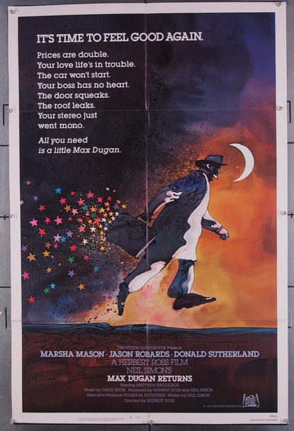 MAX DUGAN RETURNS (1983) 2721 20th Century Fox Original U.S. One-Sheet Poster (27x41) Folded  Fine Plus Condition