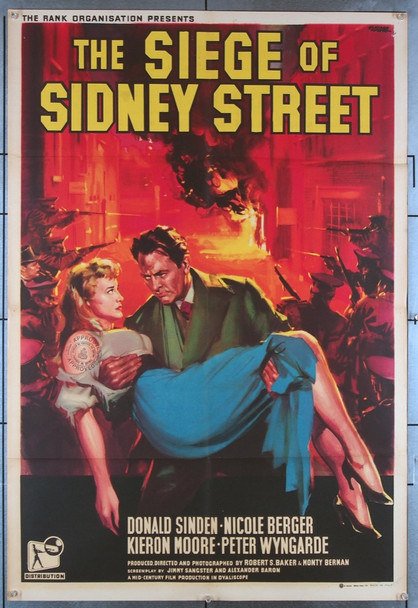 SIEGE OF SIDNEY STREET, THE (1960) 27792 Regal Films International Original British One-Sheet Poster  Folded  Fine Plus Condition