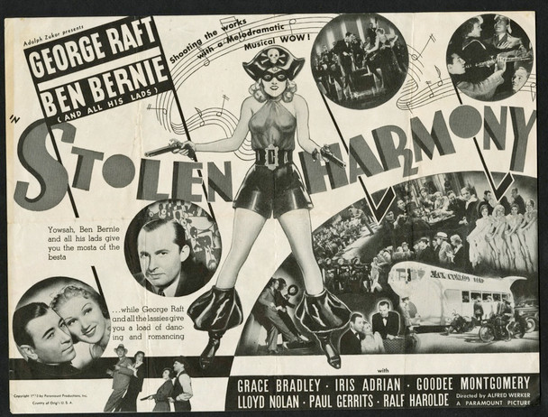 STOLEN HARMONY (1935) 15532 Paramount PIctures Theater Herald  (6x9)  Very Good Condition
