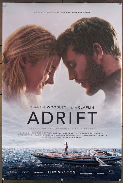 ADRIFT (2018) 27824 STX Entertainment Original U.S. One-Sheet Poster (27x40) Rolled  Fine Plus Condition