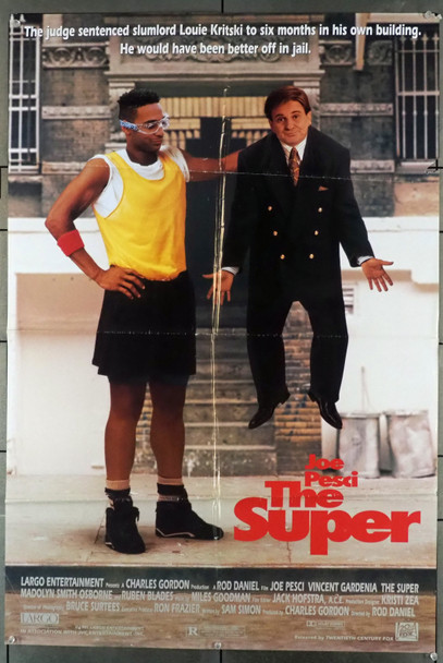 SUPER, THE (1991) 11563 20th Century Fox Original One-Sheet Poster (27x41) folded  Fair to Good Condition