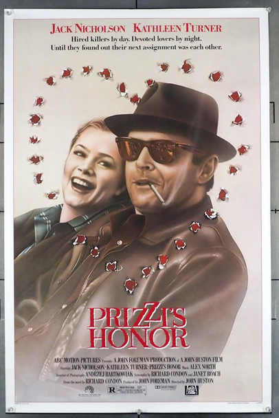 PRIZZI'S HONOR (1985) 53    GOLDEN GLOBE BEST PICTURE  JACK NICHOLSON 20th Century Fox Original U.S. One-Sheet Poster (27x41) Rolled  Very Fine Condition