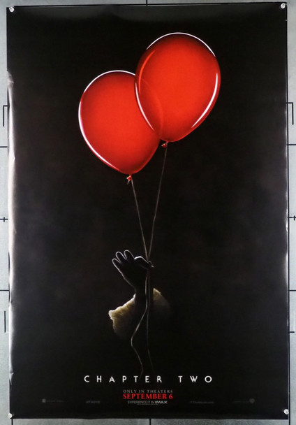 IT CHAPTER TWO (2019) 28689   TEASER POSTER  RED BALLOONS	 Warner Brothers Original U.S. One-Sheet Poster (27x41) Rolled Fine Plus to Very Fine