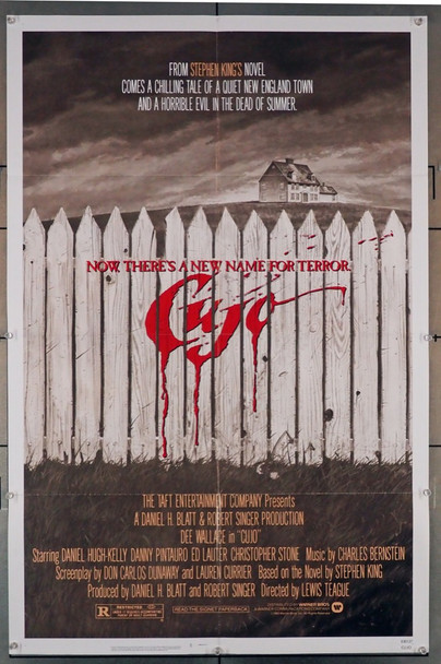 CUJO (1983) 4198 Movie Poster   Warner Brothers Original U.S. One-Sheet Poster (27x41)  Folded  Fine Plus Condition