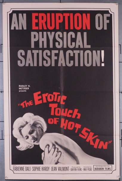EROTIC TOUCH OF HOT SKIN, THE (1964) 11988   Sexploitation Movie Poster Audobon Pictures Original U.S. One-Sheet Poster (27x41) Folded EROTIC TOUCH OF HOT SKIN, THE (1964) 11988   Sexploitation Movie Poster Audobon Pictures Original U.S. One-Sheet Poster (27x41) Folded