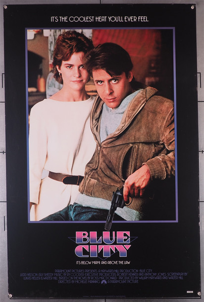 BLUE CITY (1985) 211   Movie Poster  27x41 Rolled One-Sheet  Judd Nelson  Ally Sheedy  Michelle Manning Original U.S. One-Sheet Poster (27x41) Rolled  Very Fine
