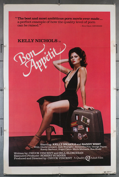 BON APPETIT (1980) 29123  Kelly Nichols Movie Poster Original U.S. One-Sheet Poster  (27x41)  Folded  Fine Plus Condition