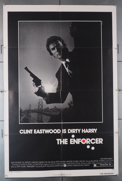 ENFORCER, THE (1976) 15877   Clint Eastwood Movie Poster  Design by Bill Gold Original U.S. One-Sheet Poster (27x41)  Folded  Fine Plus to Very Fine Condition