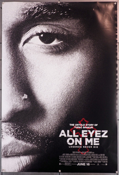 ALL EYEZ ON ME (2017) 29672  Movie Poster   Demetrius Shipp Jr. as Tupac Shakur   Original U.S. One-Sheet Poster (27x40)  Rolled  Fine Plus Condition