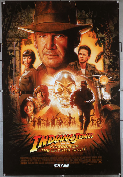 INDIANA JONES AND THE KINGDOM OF THE CRYSTAL SKULL (2008) 29809  Movie Poster  (27x40)  Harrison Ford   Steven Spielberg   Art by Drew Struzan