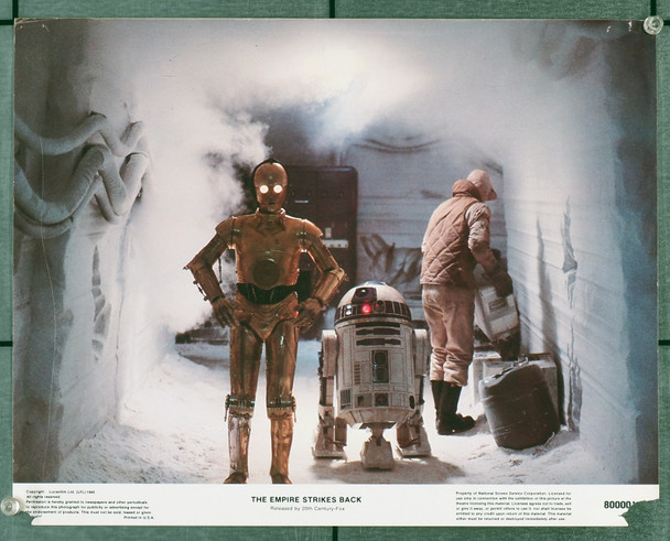 STAR WARS: EPISODE V - EMPIRE STRIKES BACK, THE (1980) 29802  Scene Lobby Card No 8 C-3PO and R2D2 Original U.S. Scene Lobby Card (11x14)  Card No 8  Good Condition Only