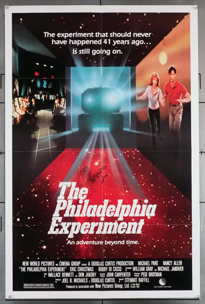 PHILADELPHIA EXPERIMENT, THE (1984) 12160  Movie Poster  Nancy Allen   Michael Pare   Stewart Raffill Original U.S. One-Sheet Poster (27x41) Folded  Very Fine Condition