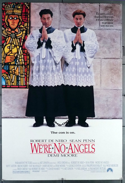 WE'RE NO ANGELS (1989) 30221 One-Sheet Movie Poster (27x41)  Robert De Niro    Sean Penn   Demi Moore Original Paramount Pictures One-Sheet Movie Poster (27x41)  Rolled   Fine to Very Fine Condition