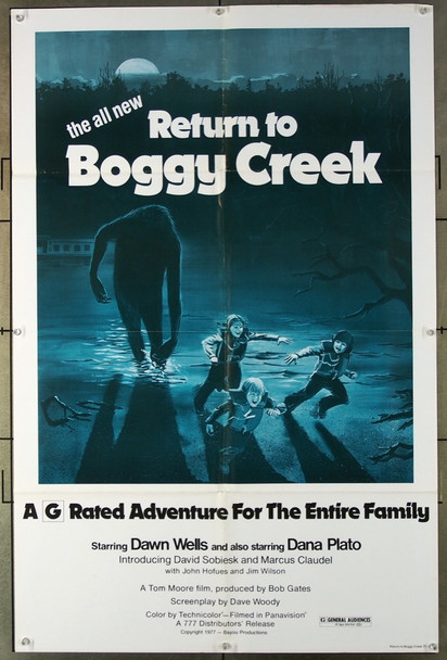 RETURN TO BOGGY CREEK (1977) 3598 777 Distribution Original One-Sheet Poster (27x41) Folded  Very Fine