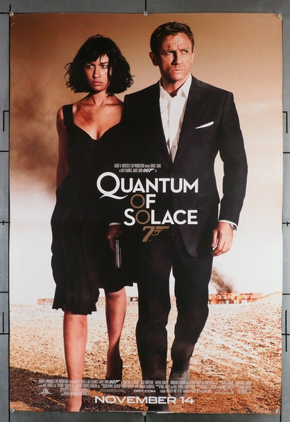 QUANTUM OF SOLACE (2008) 30045  (27x40)  Daniel Craig as James Bond   Olga Kurylenko   Marc Forster Original U.S. One-Sheet Poster (27x40)  Double Sided  Rolled  Fair Condition