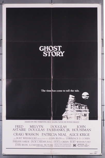 GHOST STORY (1981) 2680  Movie Poster (27x41)  Fred Astaire  Melvyn Douglas  Douglas Fairbanks, Jr.  John Irvin Original U.S. One-Sheet Poster   Folded  Very Fine