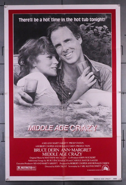 MIDDLE AGE CRAZY (1980) 2853  Movie Poster  (27x41)  Ann-Margret  Bruce Dern  John Trent Original U.S. One-Sheet Poster  Folded  Very Fine Condition