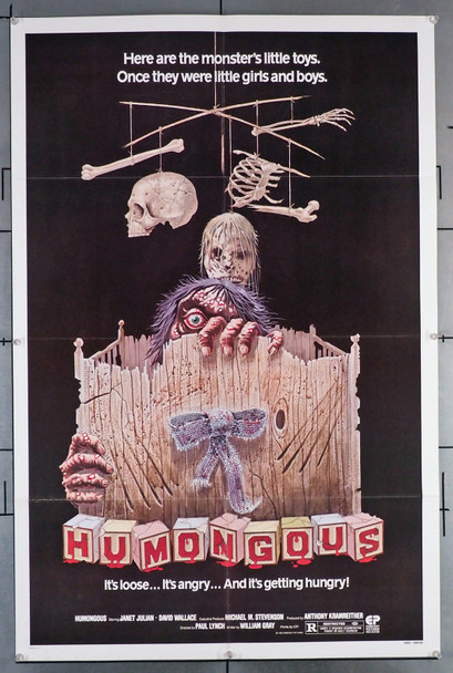 HUMONGOUS (1982) 2869 Movie Poster (27x41) Paul Lynch Original U.S. One-Sheet Poster (27x41) Folded  Fine Plus to Very Fine