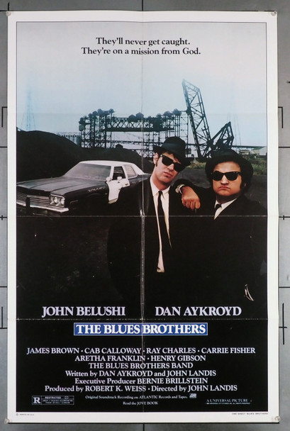 BLUES BROTHERS, THE (1980) 31157 Movie Poster  (27x41)   Dan Aykroyd  John Belushi  John Landis Original U.S. One-Sheet Poster  (27x41)  Folded  Fine Plus Condition