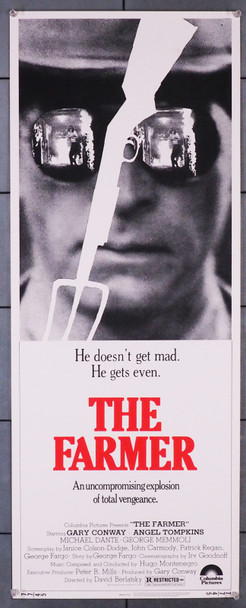 FARMER, THE (1977) 31668  Movie Poster Original U.S. Insert Card Poster (14x36)  Gary Conway  David Berlatsky