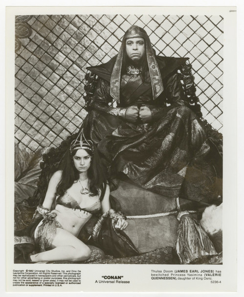 CONAN THE BARBARIAN (1982) 31905  Gelatin Silver Print  James Earl Jones as Thulsa Doom  Cassandra Gava Original U.S. Gelatin Silver Print (8x10)  Very Fine Condition