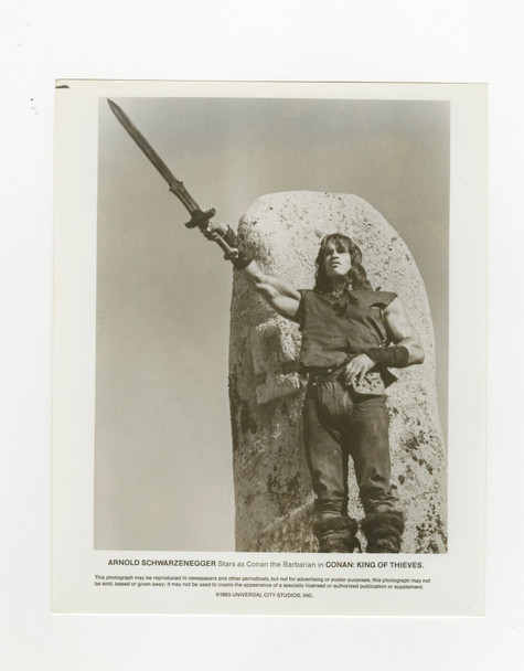 CONAN THE DESTROYER (1984) 31913 Gelatin Silver Print 8x10 Arnold Schwarzenegger Universal Pictures Original Gelatin Silver Print  (8x10)  Very Fine