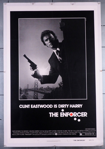 ENFORCER,THE (1976) 31925 Movie Poster  Clint Eastwood  Tyne Daly  Harry Guardino  James Fargo	 Original U.S. One-Sheet Poster (27x41) Linen-Backed  Fine Plus Condition