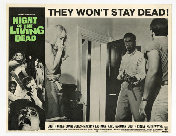 NIGHT OF THE LIVING DEAD (1968) 29958 Movie Poster  George Romero   Original U.S. Scene Lobby Card (11x14) Lobby Number 1  Fine Plus Condition