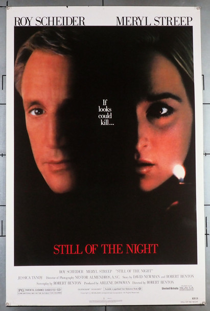 STILL OF THE NIGHT (1982) 449   Roy Scheider   Meryl Streep   Robert Benton  Film Poster Original U.S. One-Sheet Poster (27x41)  Rolled  Never Folded  Fine Plus Condition