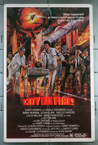 CITY ON FIRE (1979) 26200 Movie Poster  Original U.S. One-Sheet Poster (27x41) Folded  Barry Newman  Susan Clark  Shelley Winters  Leslie Nielsen  James Franciscus