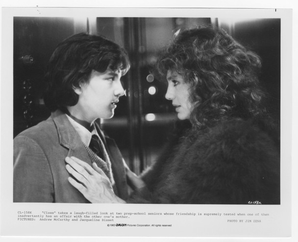 CLASS (1983) 31995  Four Studio Issued Photographs  Gelatin Silver Prints Original Gelatin Silver Prints  (8x10)  Four Photographs  Jacqueline Bisset  Andrew McCarthy  Rob Lowe
