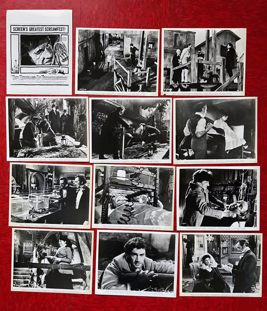 REVENGE OF FRANKENSTEIN, THE (1958) 32008 Movie Posters	 Original U.S. Gelatin Silver Prints  Twelve Photographs  Very fine