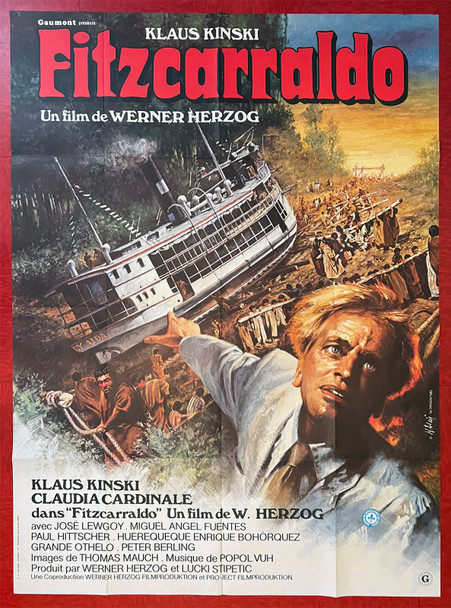 FITZCARRALDO (1982) 31899 Movie Poster Original French Grande Poster (47x63) Folded  Very Fine  Werner Herzog  Klaus Kinski  Jean Mascii