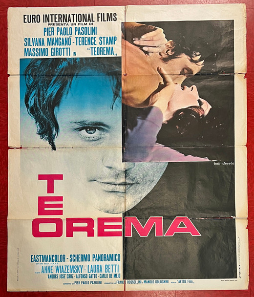 TEOREMA (1968) 32022 Movie Poster Original Italian Two Foglio Poster  (39x55)  Fair to Good Condition