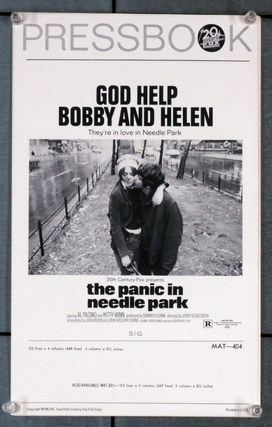 PANIC IN NEEDLE PARK, THE (1971) 32050 Movie Pressbook